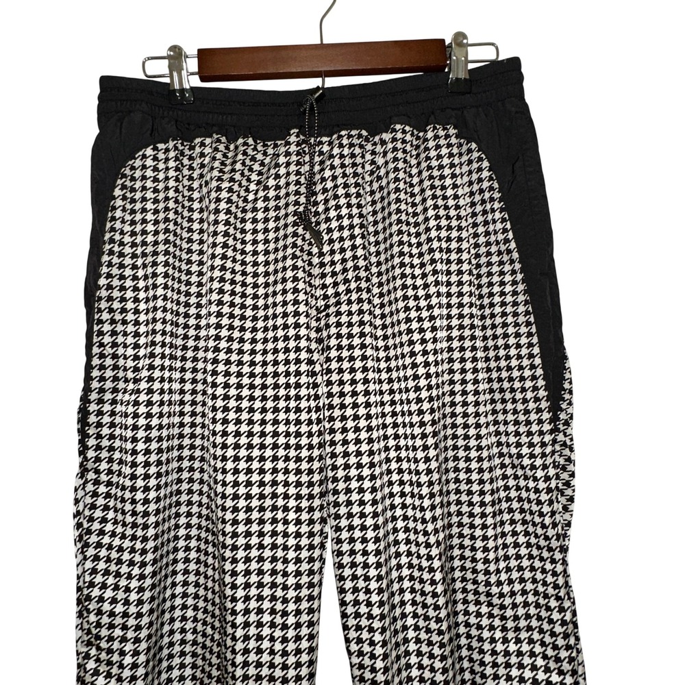 Urban Outfitters Parachute Track Pants Mens L‎ Black White Geometric Joggers